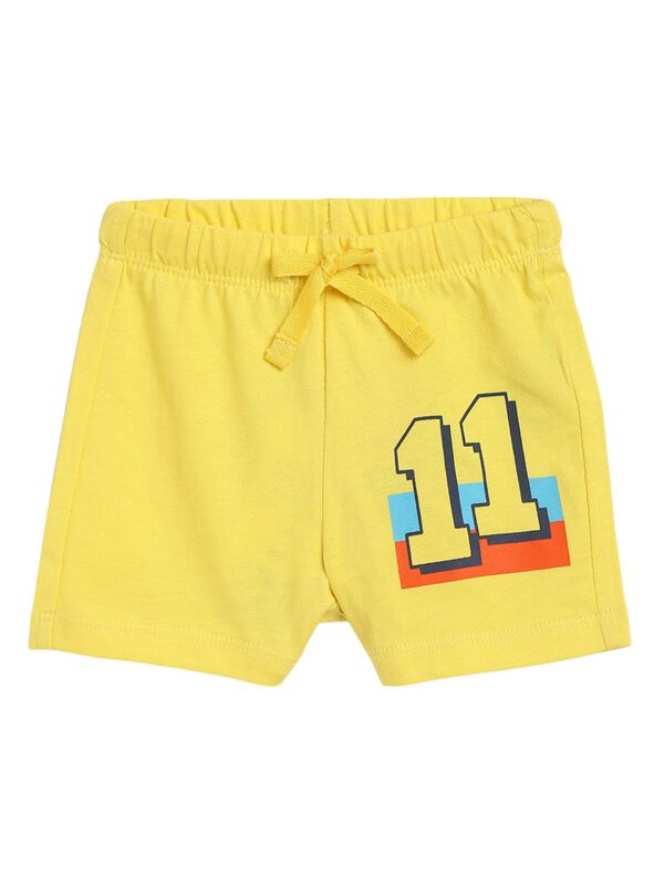 Boys Medium Yellow Short Knitted Trouser image number 0